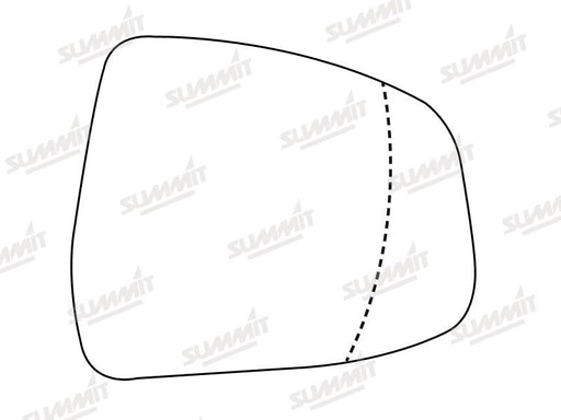 Summit Heated Base Plate With Blind Spot Mirror Glass fits Ford Focus 08 on Mondeo 07 on RHS - Summit - My Roof Bars