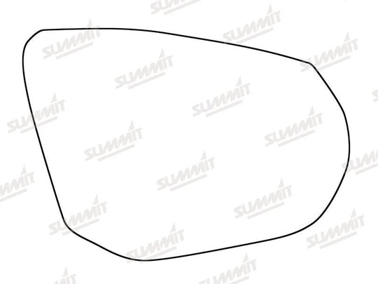 Summit Stick-On Standard Mirror Glass fits Audi Q2 16 on RHS - Summit - My Roof Bars