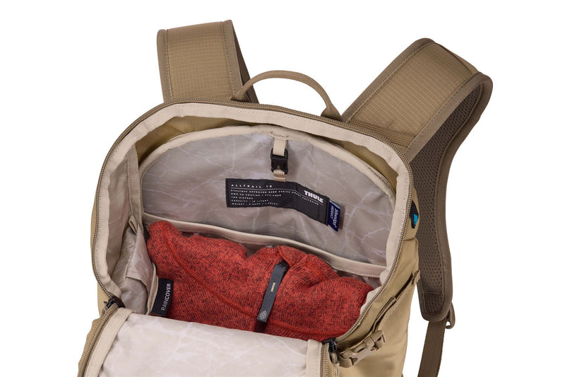 Thule AllTrail 18L daypack with rain cover Faded Khaki tan