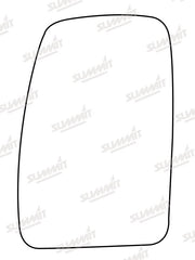 Summit Non-Heated Base Plate With Commercial Mirror Glass fits Renault Master 03 to 10 LHS - Summit - My Roof Bars