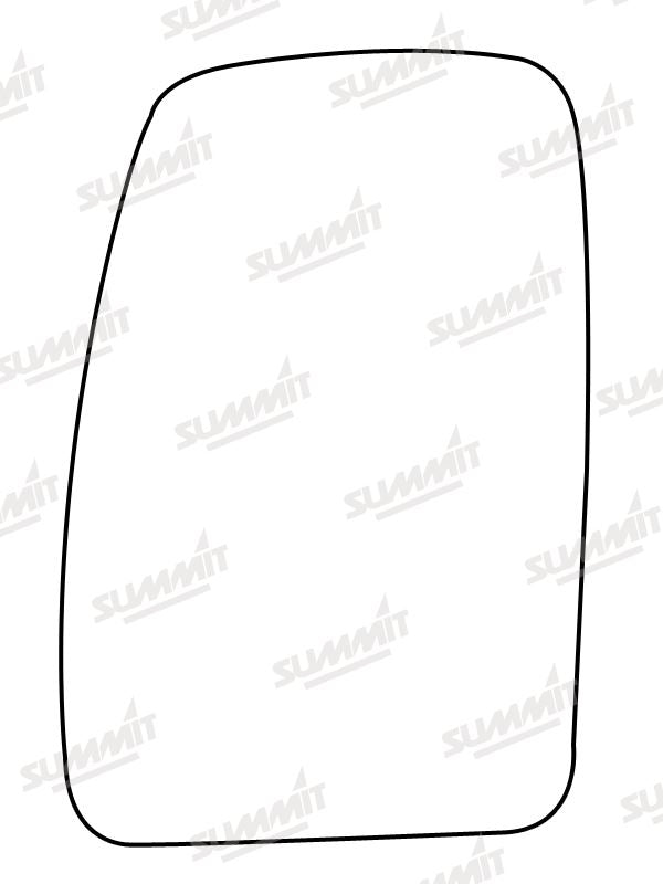 Summit Non-Heated Base Plate With Commercial Mirror Glass fits Renault Master 03 to 10 LHS - Summit - My Roof Bars