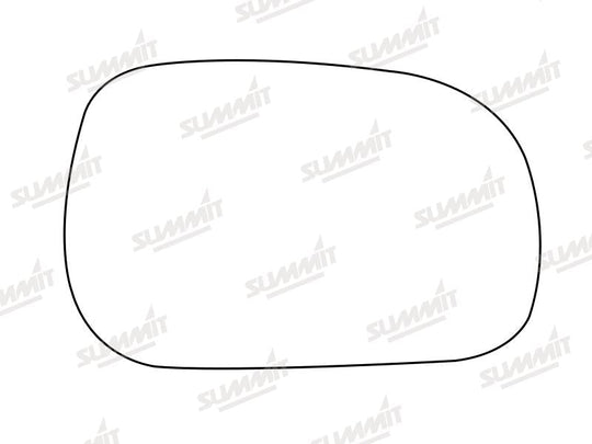 Summit Stick-On Standard Mirror Glass fits Renault Safrane RHS - Summit - My Roof Bars