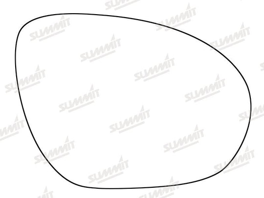 Summit Stick-On Standard Mirror Glass fits Nissan Juke 10 on RHS - Summit - My Roof Bars