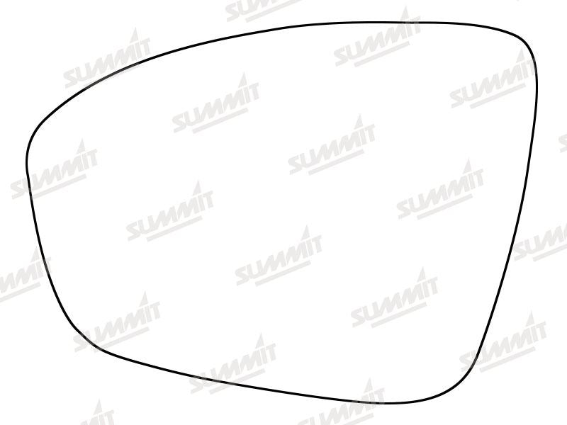 Summit Heated Base Plate With Standard Mirror Glass fits Renault Megane 2015 on LHS - Summit - My Roof Bars
