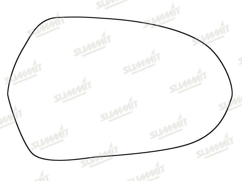 Summit Heated Backing Plate with Standard Glass fits Audi A6 12 On RHS - Summit - My Roof Bars