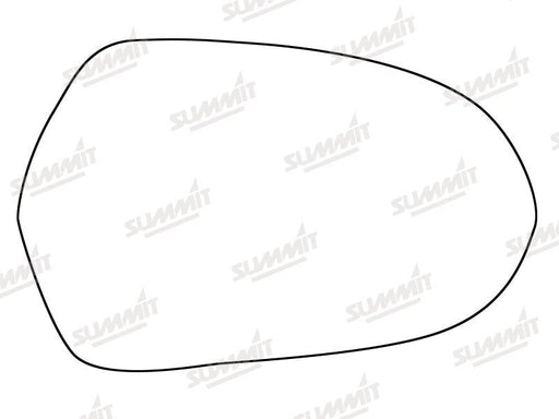 Summit Heated Backing Plate with Standard Glass fits Audi A6 12 On RHS - Summit - My Roof Bars