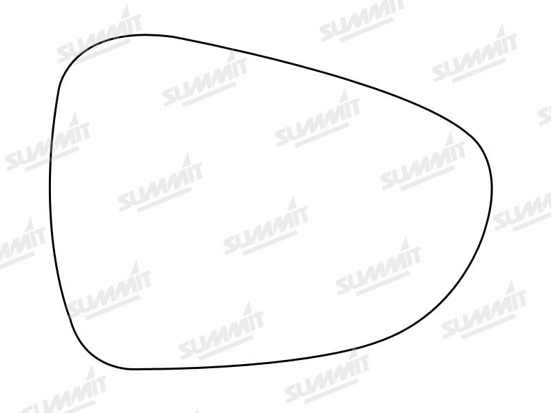 Summit Stick-On Standard Mirror Glass fits Citroen C5 08 on RHS - Summit - My Roof Bars