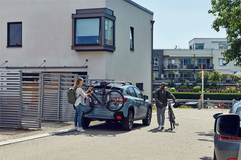 Thule Out Way Hanging two-bike hanging trunk bike rack aluminium Boot Bike Rack - Thule - My Roof Bars