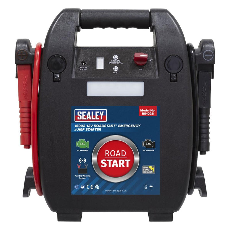 Sealey RoadStartï Emergency Jump Starter 12V 3.5L 6-Cylinder RS102B - Sealey - My Roof Bars