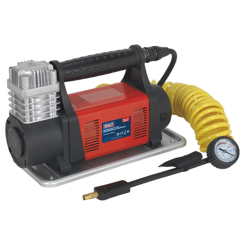 Sealey Tyre Inflator/Mini Air Compressor 12V Heavy-Duty MAC07 - Sealey - My Roof Bars