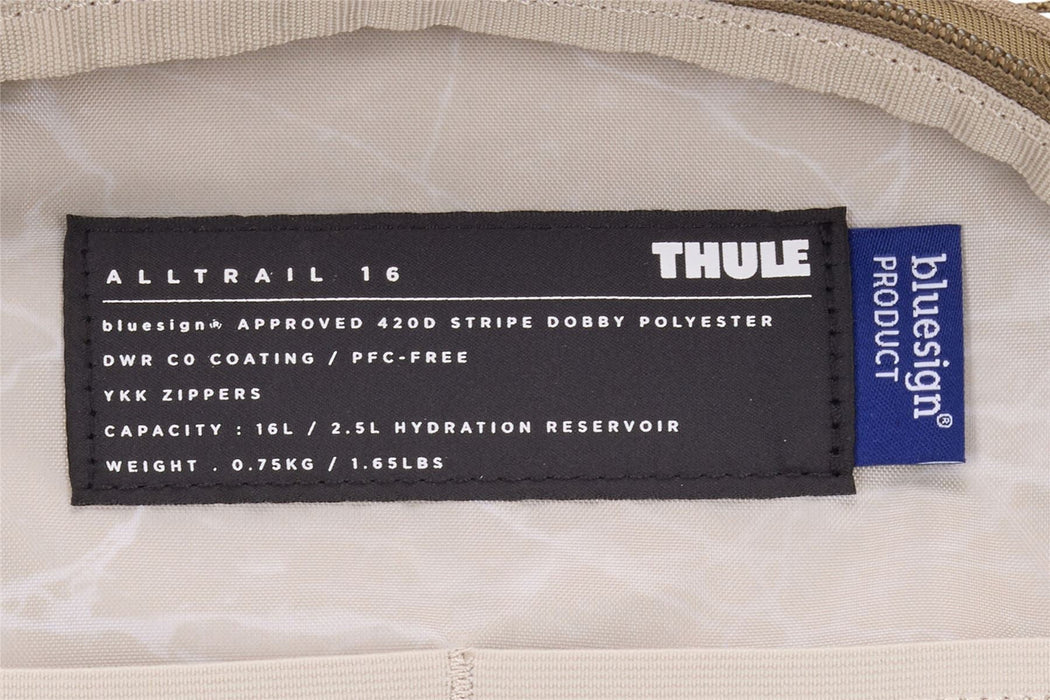 Thule AllTrail hydration pack 16L Faded Khaki tan - Thule - My Roof Bars