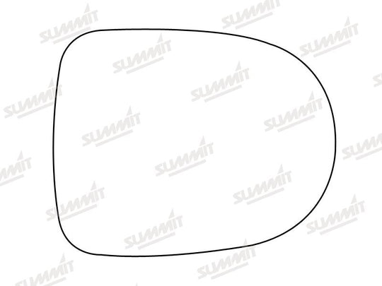 Summit Stick-On Standard Mirror Glass fits Renault Clio Modus LHS RHS - Summit - My Roof Bars