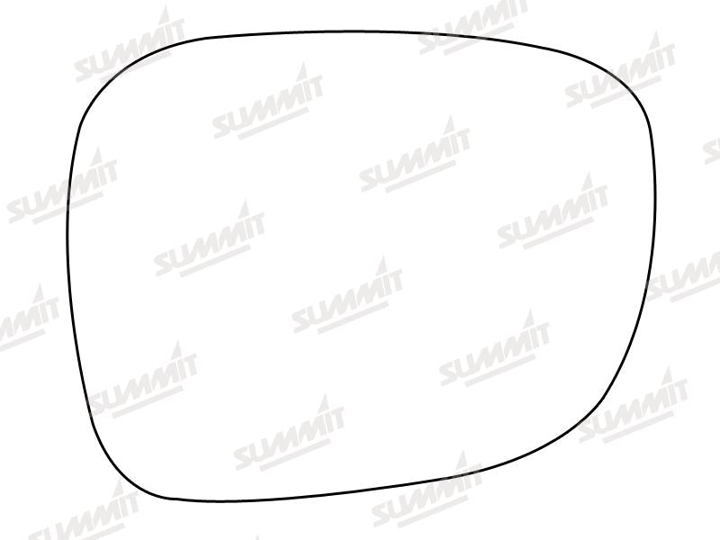 Summit Stick-On Aspheric Mirror Glass fits BMW X1 X3 10 on RHS - Summit - My Roof Bars