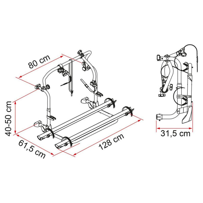 Fiamma Carry Bike L80 Laika Bike Carrier for Laika RVs - Fiamma - My Roof Bars
