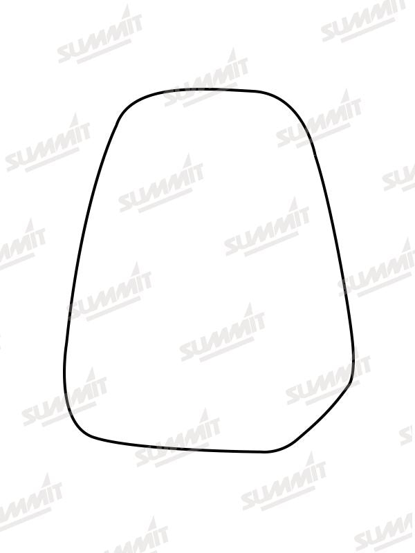 Summit Heated Backing Plate with Commercial Glass fits Ford Transit Courier 14-17 RHS - Summit - My Roof Bars