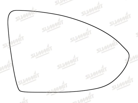 Summit Heated Base Plate With Standard Mirror Glass fits VW Golf Mk 7 12 on RHS - Summit - My Roof Bars