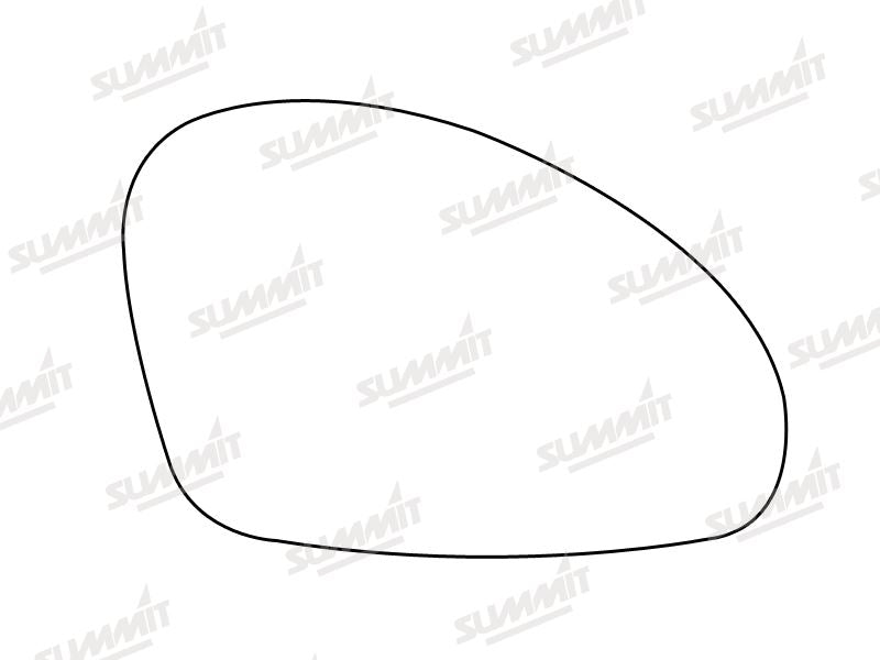 Summit Stick-On Standard Mirror Glass fits Seat Ibiza 02 on RHS - Summit - My Roof Bars