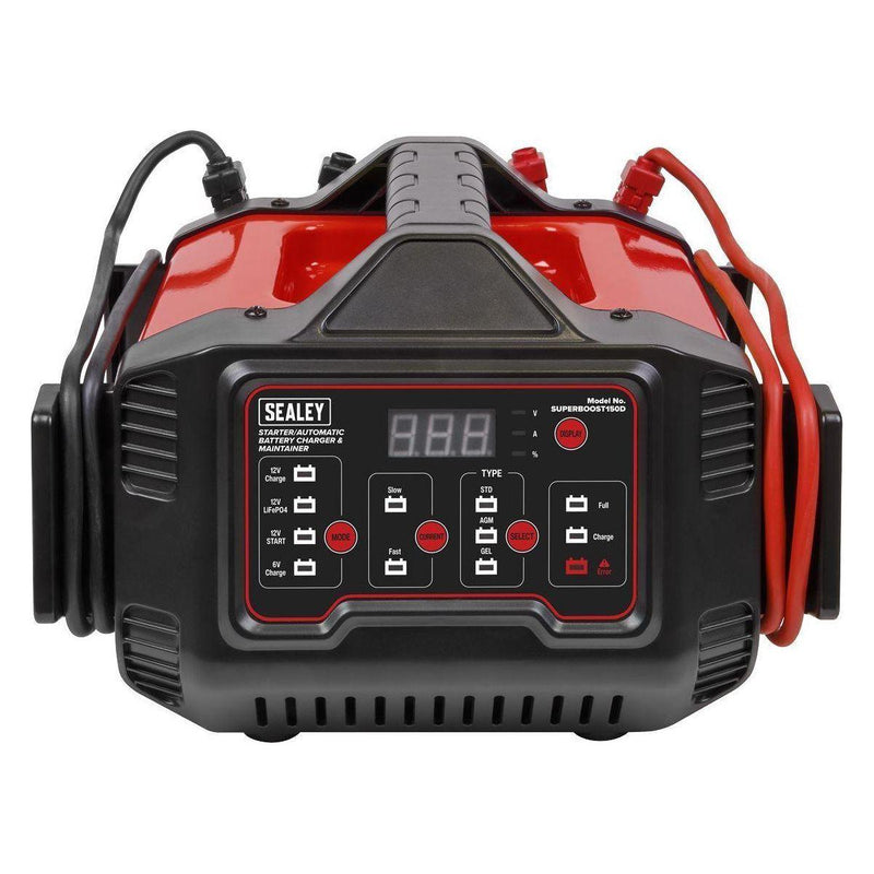 Sealey Battery Charger Automatic Maintainer 6/12V 150A Starter/15A - Sealey - My Roof Bars