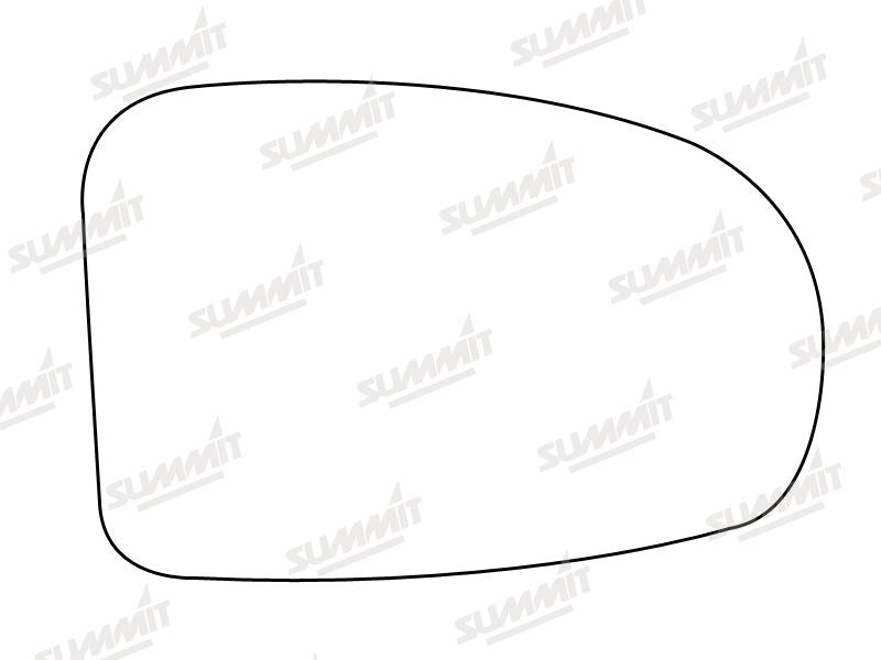 Summit Stick-On Aspheric Mirror Glass fits Toyota Avensis 08 on RHS - Summit - My Roof Bars