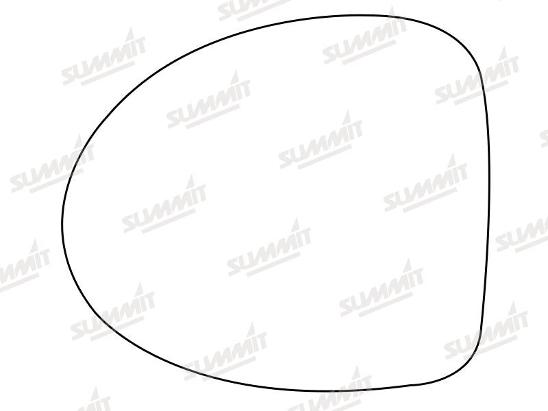 Summit Stick-On Standard Mirror Glass fits Renault Twingo 07 to 14 LHS - Summit - My Roof Bars