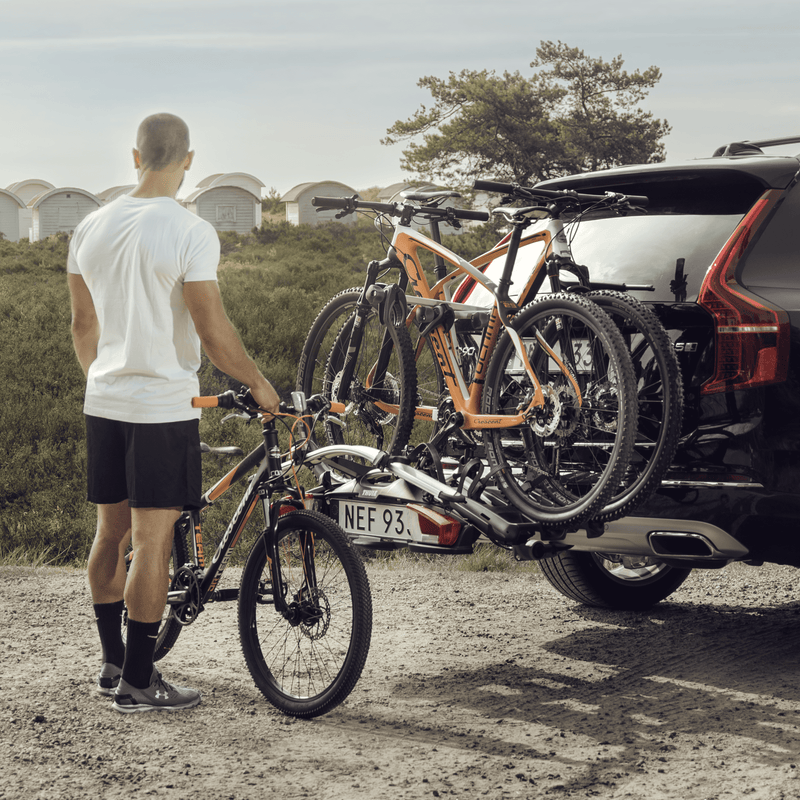 Thule VeloCompact 13-pin Platform Bike Rack | E-Bike Compatible | Tiltable | Lockable