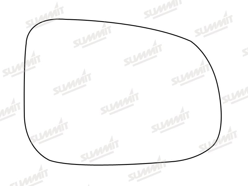 Summit Stick-On Standard Mirror Glass fits Volvo S60 10 on RHS - Summit - My Roof Bars
