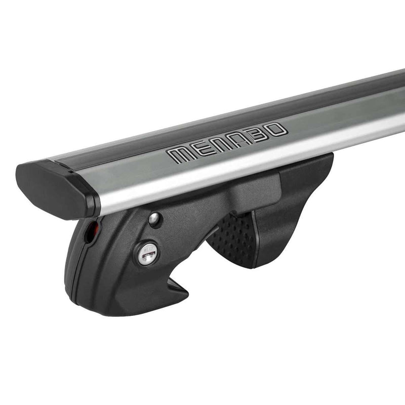 Menabo Jackson Silver Raised Rail Roof Bars (90kg Max.) - Menabo - My Roof Bars