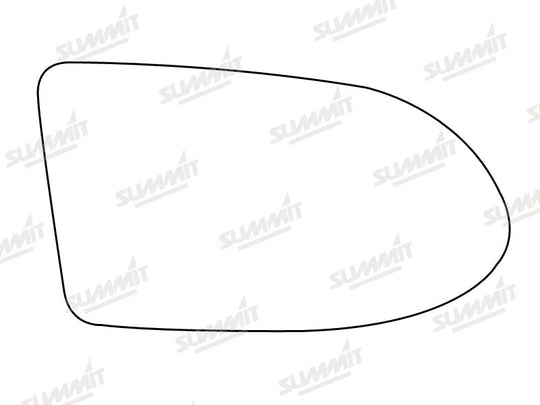Summit Stick-On Standard Mirror Glass fits Vauxhall Zafira 99 on RHS - Summit - My Roof Bars