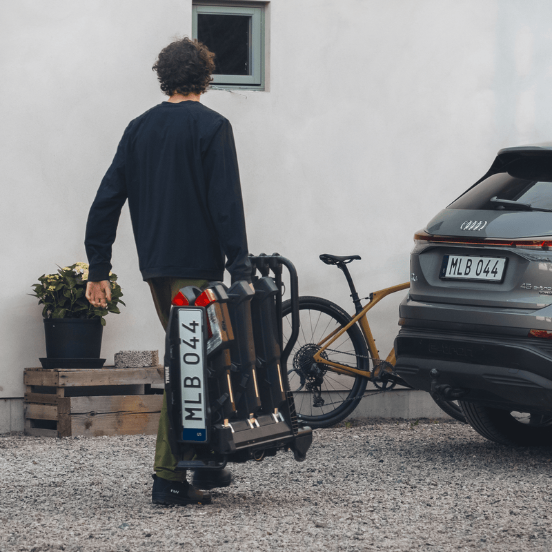 Thule EasyFold 3 Platform Bike Rack | E-Bike Compatible | Tiltable | Lockable