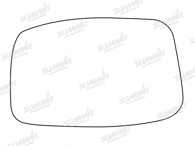 Summit Stick-On Standard Mirror Glass fits Peugeot 807 02 on LHS - Summit - My Roof Bars