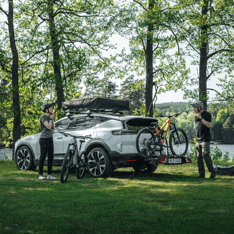 Thule VeloSpace 3 Platform Bike Rack | E-Bike Compatible | Tiltable | Lockable