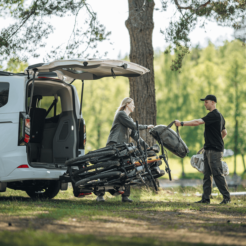 Thule VeloSpace 3 Platform Bike Rack | E-Bike Compatible | Tiltable | Lockable