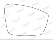 Summit Stick-On Standard Mirror Glass fits VW Up 12 on RHS - Summit - My Roof Bars