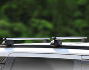 Roof Bars Rack Silver Locking fits Porsche Cayenne 2018- - Omtec - My Roof Bars