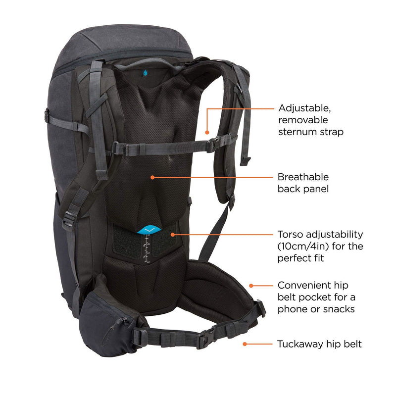Thule AllTrail X 35L hiking backpack - Obsidian - Thule - My Roof Bars