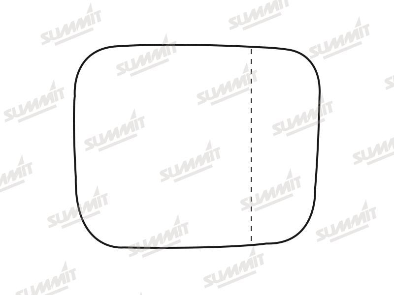 Summit Heated Base Plate With Blind Spot Mirror Glass fits Jeep Renegade 13 on LHS - Summit - My Roof Bars