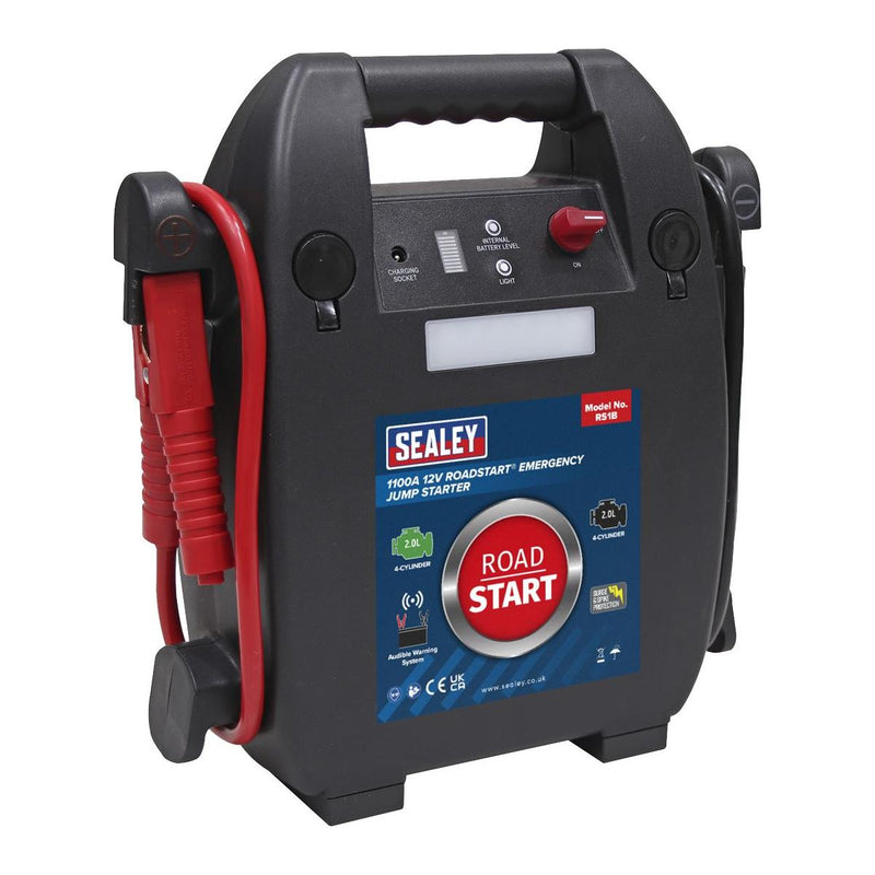 Sealey RoadStartï Emergency Jump Starter 12V 2L 4-Cylinder RS1B - Sealey - My Roof Bars