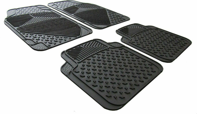 Heavy Duty Rubber & Carpet Car Floor Mats Set Universal Fit - UKB4C - My Roof Bars