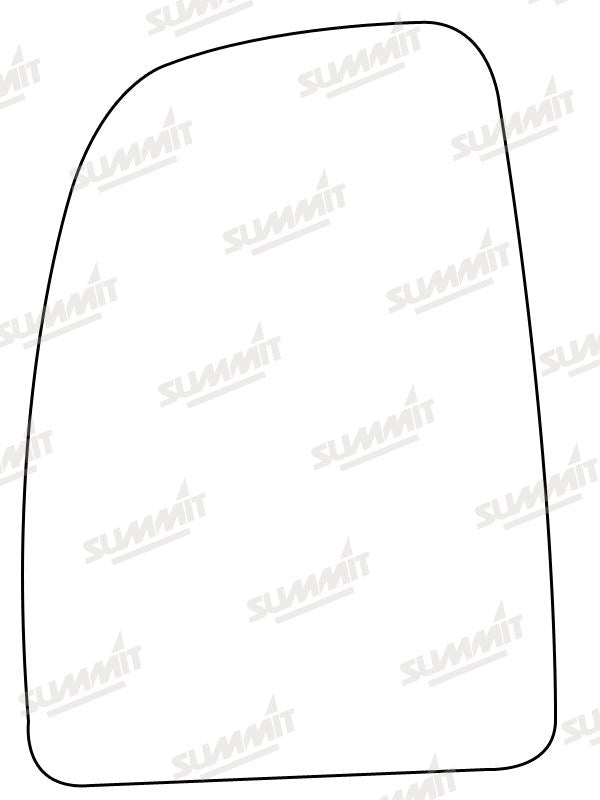 Summit Stick-On Commercial Mirror Glass fits Citroen Jumper, Fiat Ducato, Peugeot Boxer LHS - Summit - My Roof Bars