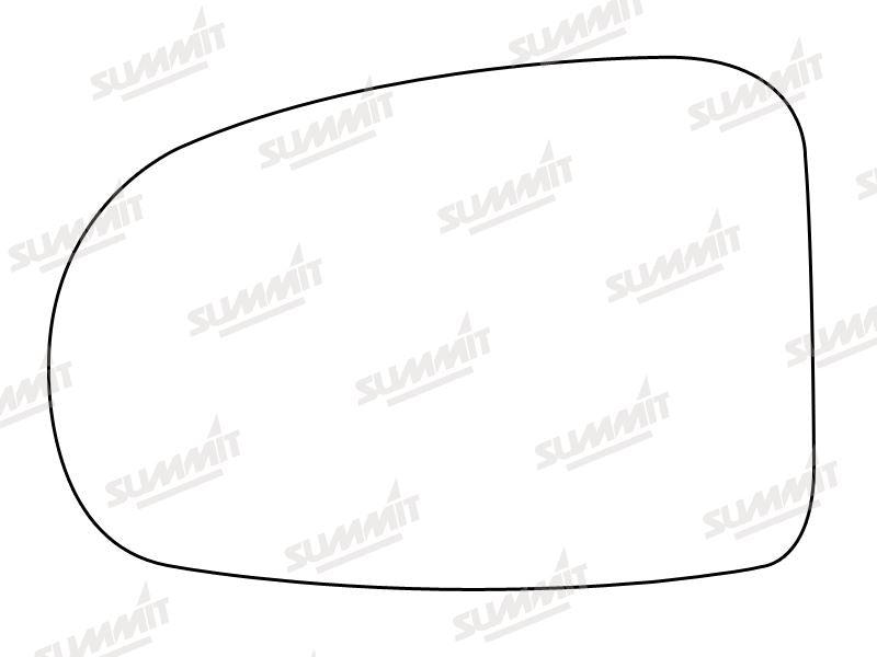 Summit Stick-On Aspheric Mirror Glass fits Toyota Avensis 08 on LHS - Summit - My Roof Bars
