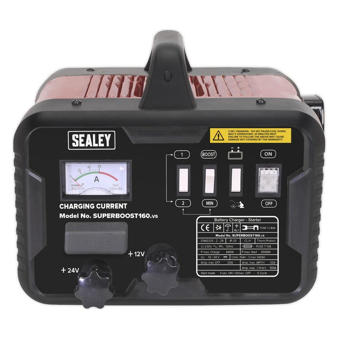 Sealey Starter/Charger 160/30Amp 12/24V 230V SUPERBOOST160 - Sealey - My Roof Bars