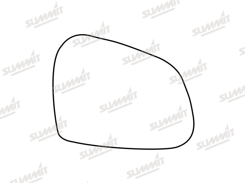 Summit Stick-On Standard Mirror Glass fits Hyundai i10 13 to 16 RHS - Summit - My Roof Bars