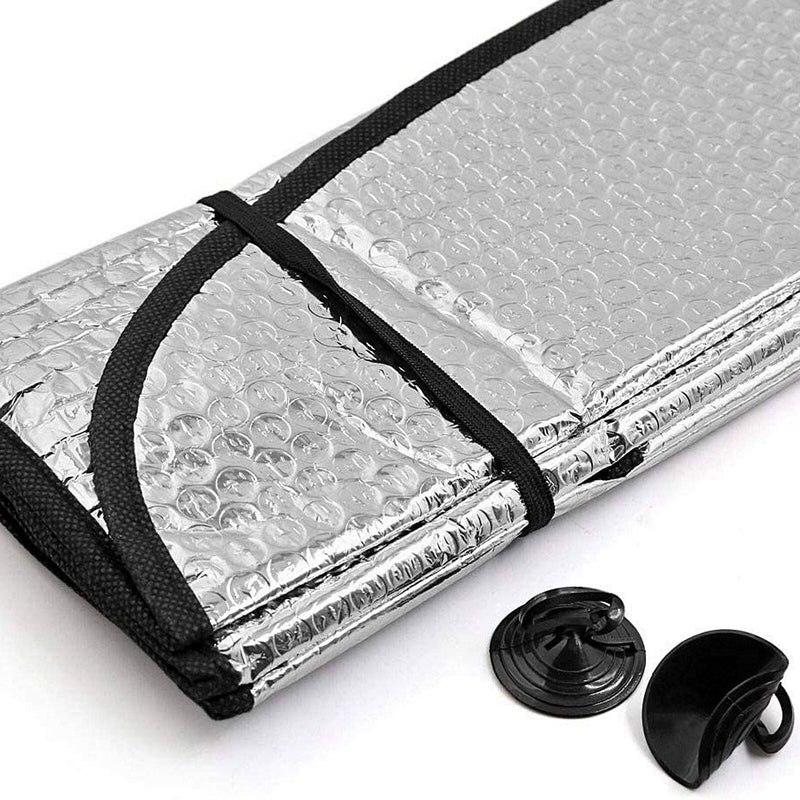 Sakura Windscreen Sunshade - Silver Reflective