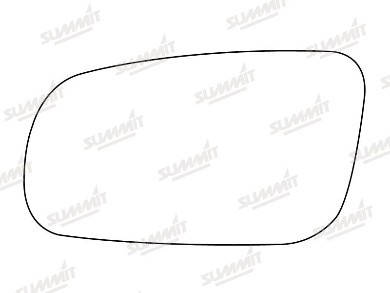 Summit Stick-On Standard Mirror Glass fits VW Golf Mk4 98 on LHS - Summit - My Roof Bars