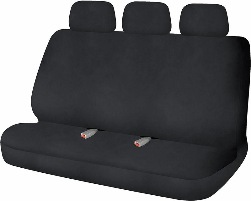 Sakura Rear 3 Seat Universal Black Waterproof Durable Car Seat Covers Protectors - Saxon - My Roof Bars