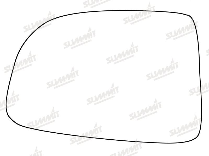 Summit Stick-On Standard Mirror Glass fits Kia Carens LHS - Summit - My Roof Bars