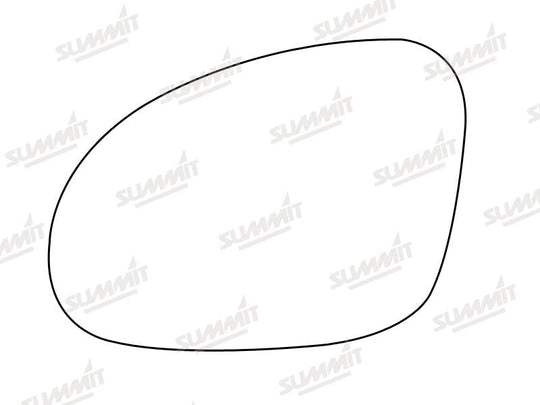 Summit Stick-On Standard Mirror Glass fits VW Golf Passat 05 on LHS - Summit - My Roof Bars