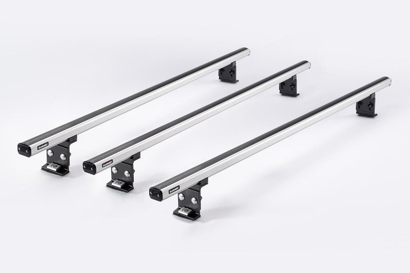 Summit 3 x Aluminium Fixed Pount Roof Bars Rack for Peugeot Expert 2016>