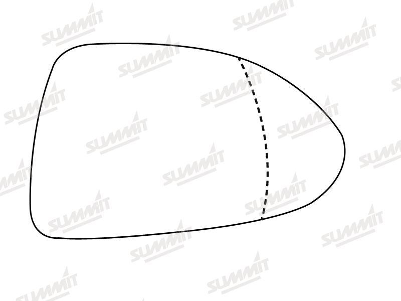 Summit Stick-On Standard Mirror Glass fits Vauxhall Corsa 07 on RHS - Summit - My Roof Bars