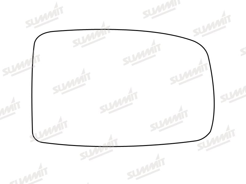 Summit Stick-On Standard Mirror Glass fits Fiat Panda 03 on RHS - Summit - My Roof Bars